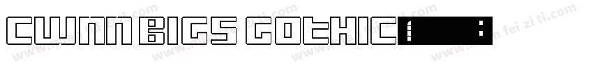 cWnn BIG5 Gothic字体转换